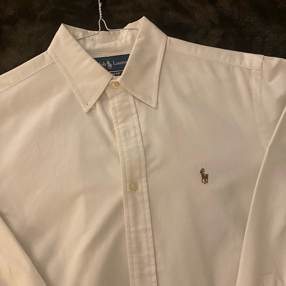 White polo button down - Picture 2 of 4